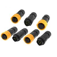 Panel de conector de señal a prueba de agua de autobloqueo montado en conector de iluminación exterior