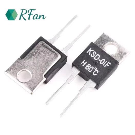 Small KSD01F Thermal Protector Thermal Resettable Fuse For Circuit Board