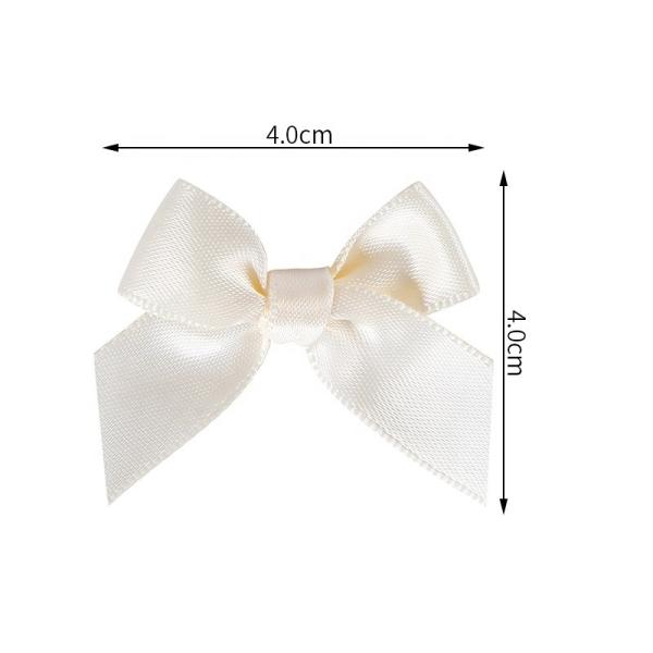 Custom pré-feito Mini Self Adhesive Arcos Satin Gift Ribbon Arco para acessório de vestuário