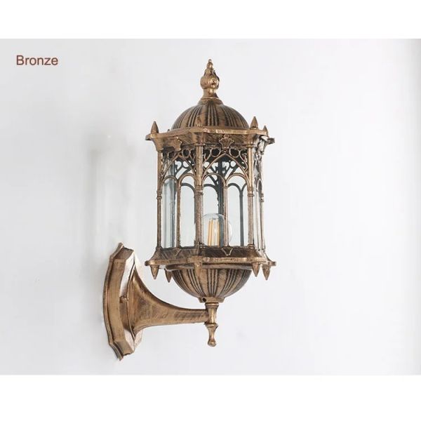Retro Outdoor Waterproof Antirust E27 Wall Lamp Garden Gateway wall Sconce(WH-VR-123)
