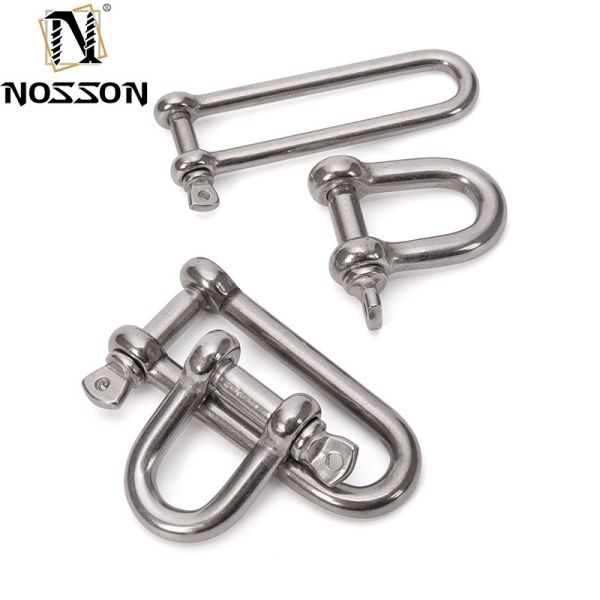 Marine Hardware Hot Forged D Shackle Stainless Steel Heavy Bow Load Clamp for Chain Rope Industrial Application