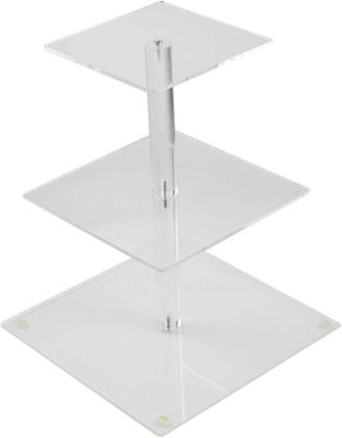 plastic acrylic cake display stand wedding party cupcake tower decoration cake tools 4mm thick