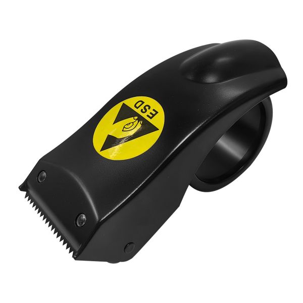 Black ABS Plastic Office Equipment Desktop ESD Antistatic Tape Dispenser