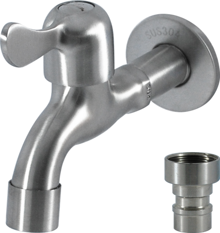 Acessório de torneira de banheiro SUS304 torneira de bacia de aço inoxidável para lavagem facial moderna