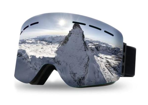 Custom Frameless Magnetic Spherical Ski Goggles Sport Eyewear