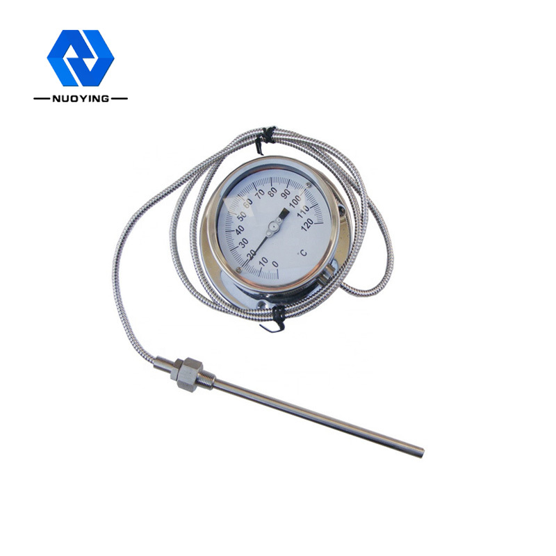 60mm Dial Bimetal Temperature Gauge 1.5 Accuracy SS304 0-150 Degree