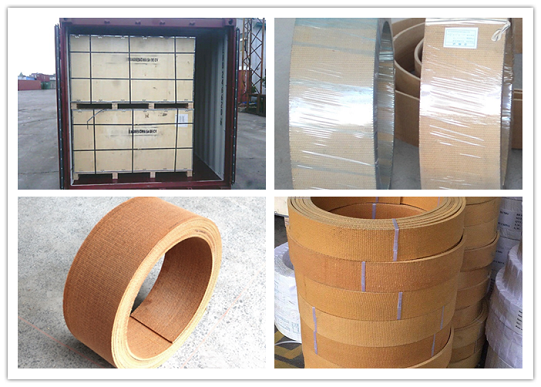 Overhead Crane Brake Roll Lining High Tenacity With Brass Wire Inside