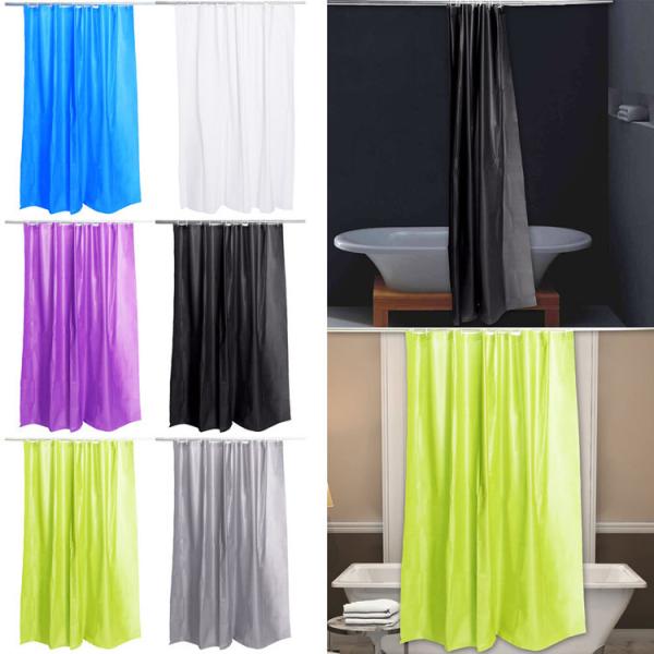 Hot Selling Extra Long PEVA Transparent Shower Curtains White for Bathroom