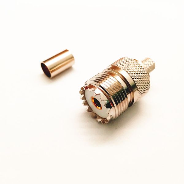50Ω UHF Jack Female Connector UHF-C-K-4 For LMR240 Cable