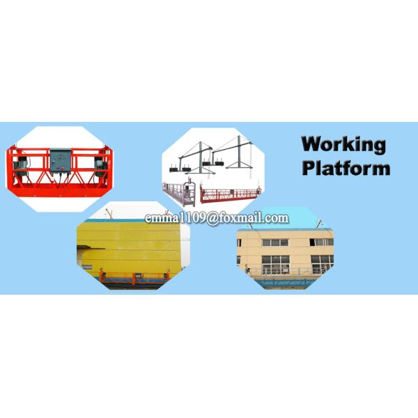 630KG Edificio de pintura cesta plataforma de trabajo góndola limpiadores de ventanas