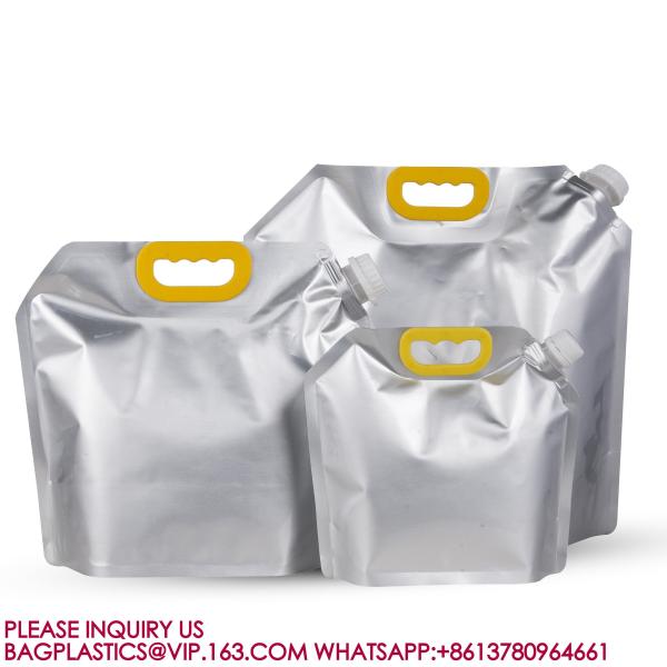 Food Packaging Bag Aluminum Foil Liquid Spout Pouch Stand Up Pouch With Spout For Liquid