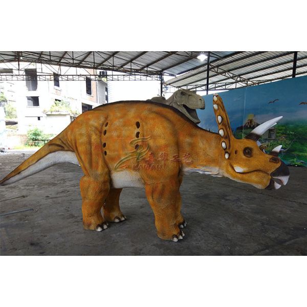 Yellow Hideen Leg Realistic Dinosaur Costume To Perform In Africa Market