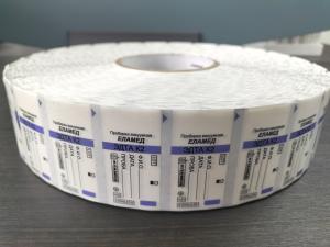 Medical Stickers Printed Blood Tube Labels Permanent Adhesive Customization
