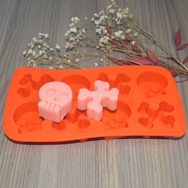 Оранжевая прессформа торта силикона помадки подгоняла размеры устойчивые для украшать