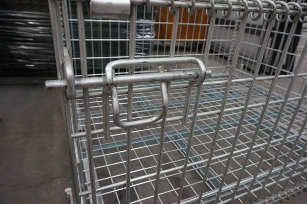 Galvanized Mesh Storage Cage Wire Mesh Container 4.8-6.0mm Wire Dia