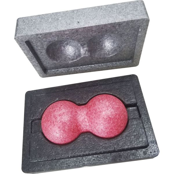 Non Toxic Blue Yoga Block Silicone Peanut Therapy Vibrating Eva Foam 9in