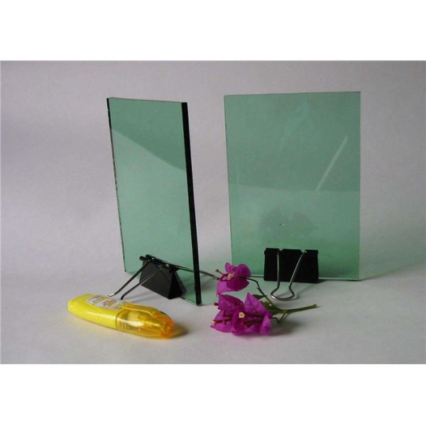 Professional Decorative Tinted Glass , French Green Float Glass For Curtain Wall