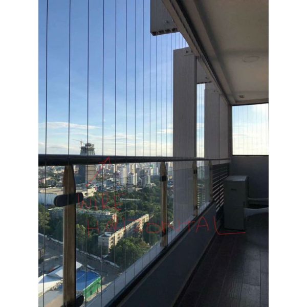 Children Protection Invisible Window Grille With Nylon Wire Rope Protection