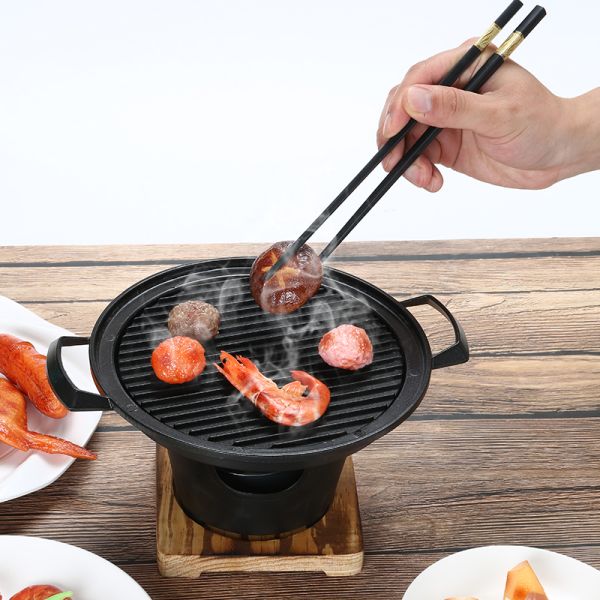 Гриль барбекю алюминиевой не ручки Yakiniku Yakitori плиты алкоголя столешницы бездымный мини портативный