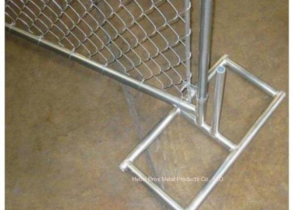 Outdoor Temporary Construction Fence Chain Link Fencing For Construction Protection