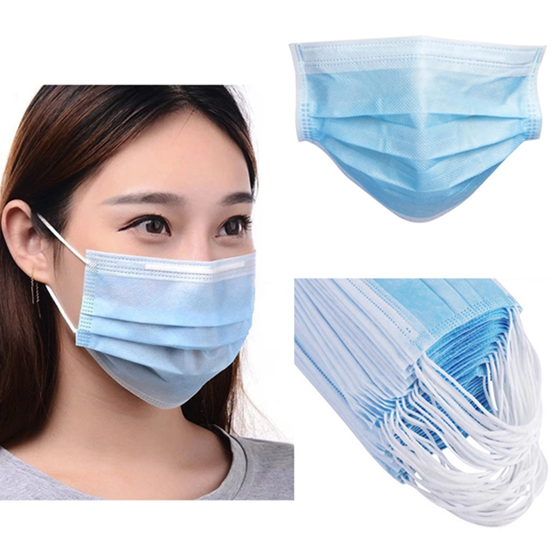Customized Logo Hospital Face Masks High Efficient Filtration 17.5*9.5cm