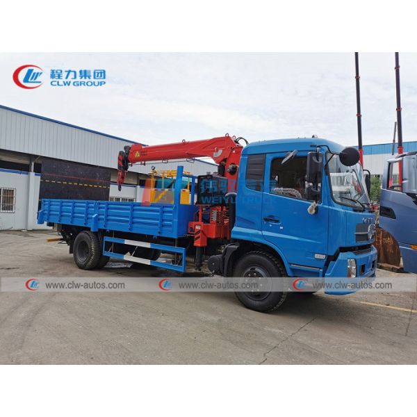 Caminhão de 336HP Dongfeng 4*2 com o braço telescópico reto