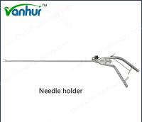 Steel Rachet Gun Type Handle Laparoscopic Needle Holder for Surgical Equipment Sale