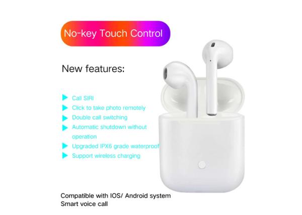 Smart Charging TWS I12 Earbuds True Wireless Bluetooth Stereo Earbuds IPX 4