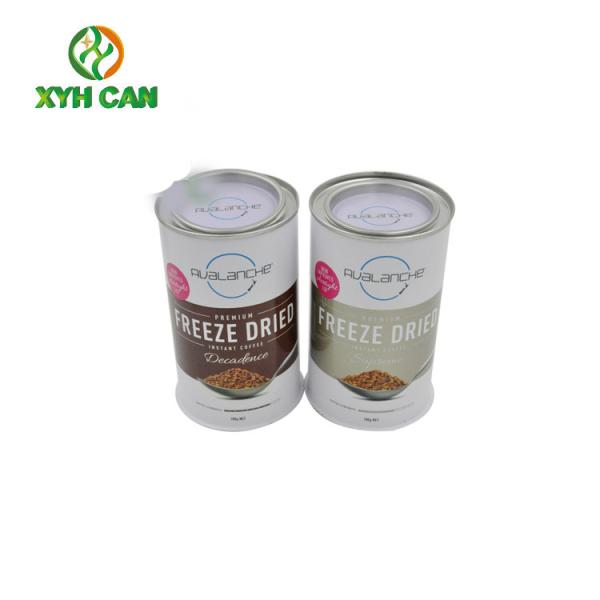 Caixa do círculo do metal de Tin Can Food Grade Certificate do café para o feijão de café do pó do café instantâneo