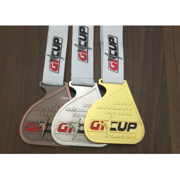 Boxing Or Running Sports Custom Diecast Medals Zinc Alloy Material