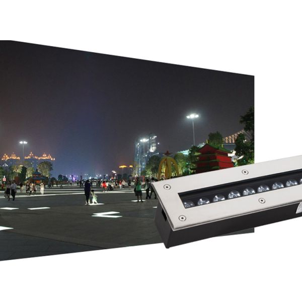 LED rectangular buried light outdoor waterproof buried light outdoor long linear square light