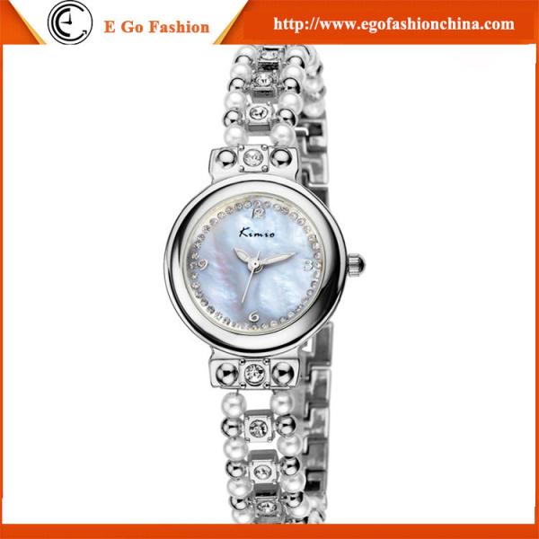 KM26 Fashion Womens Golden Small Round Dial Bracelet Lady Quartz Analog Wrist Watch Bangle