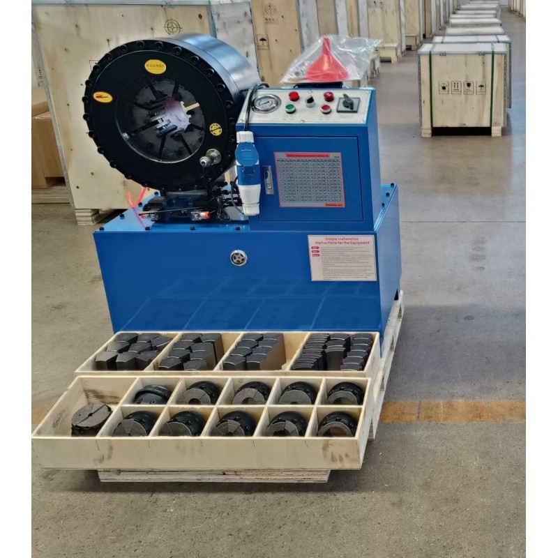 6 Inch Up To 150mm Hydraulic Hose Crimping Machine With Different Voltage 4-150mm Crimping Range Large Opening And 20 Interchangeable Dies