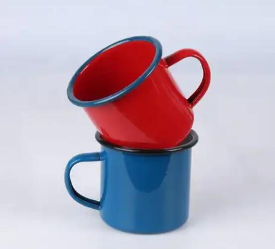 150g Enamel Mug Sublimation 12oz Cups Straight Tumbler Blanks Wine Water Bottle