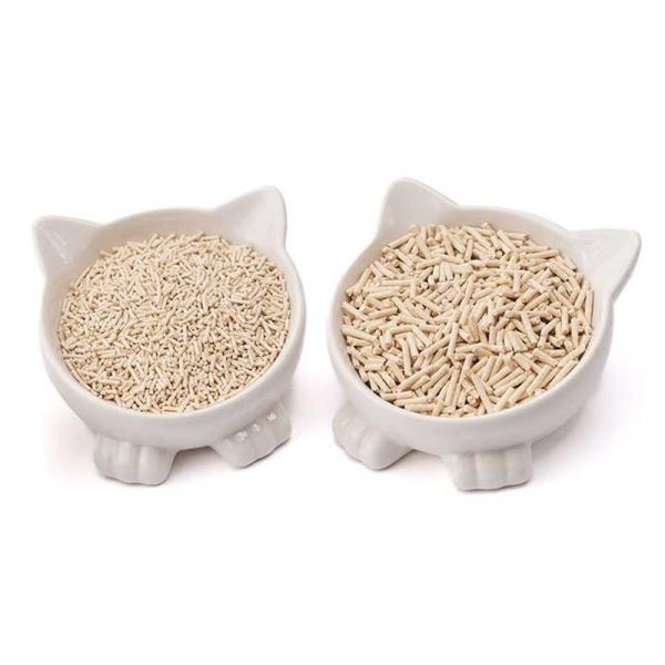 BSCI MSDS Litter de chat non parfumé en vrac 1,5 mm Petit poids Litter de tofu sable