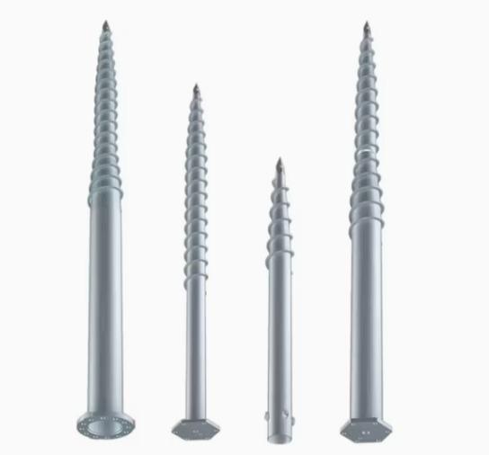Helical Screw Piles Bolt Head Ground Anchor Spiral Ground Anchor Drill 