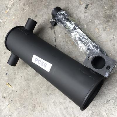 PC56 máquina escavadora Engine Parts Silencer, máquina escavadora Muffler do motor diesel