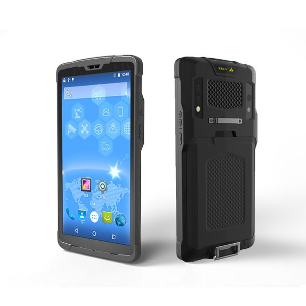 6.0'' Full Screen Android Handheld Barcode Scanner Mobile Computer Services RFID Detector