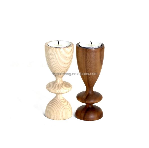Porte-bougies personnalisé en bois pour mariage rustique fête d'anniversaire