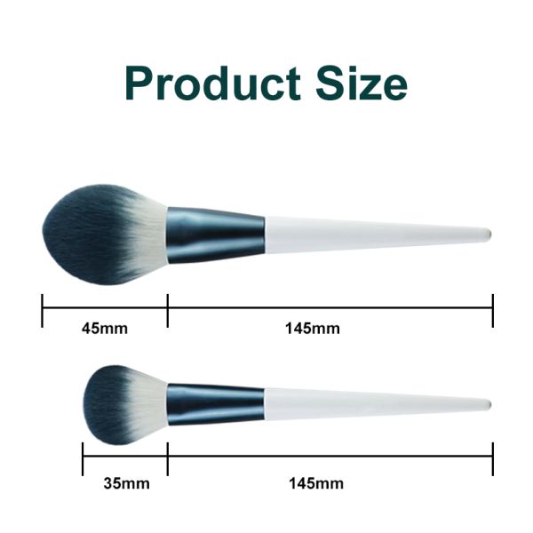 Charming Beauty Makeup Brush Blue Vegan Blending Brush With Cotton Bag