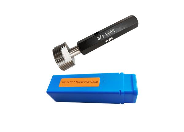 Mesureur de prise de fil de tuyau conique NPT précise de 3-4''-14 pour les applications pétrolières et hydrauliques