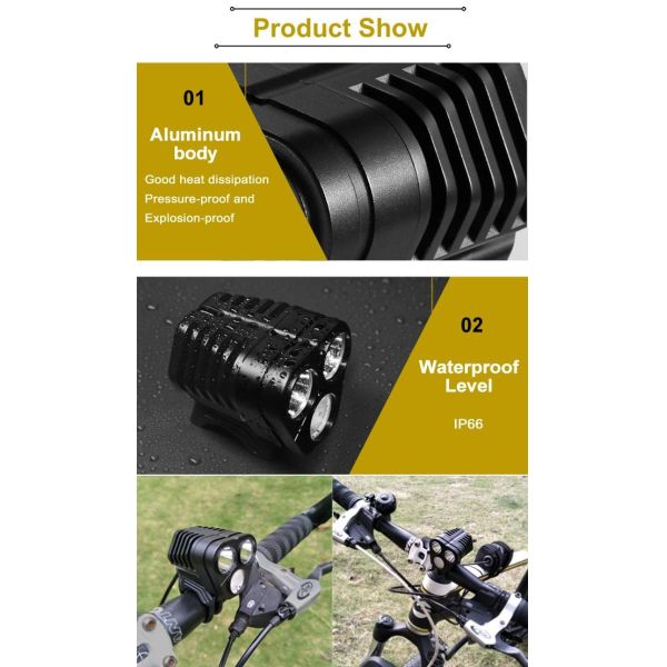 Водостойкие 600 люменов велосипед передняя светлая красная/голубая/белая полиция