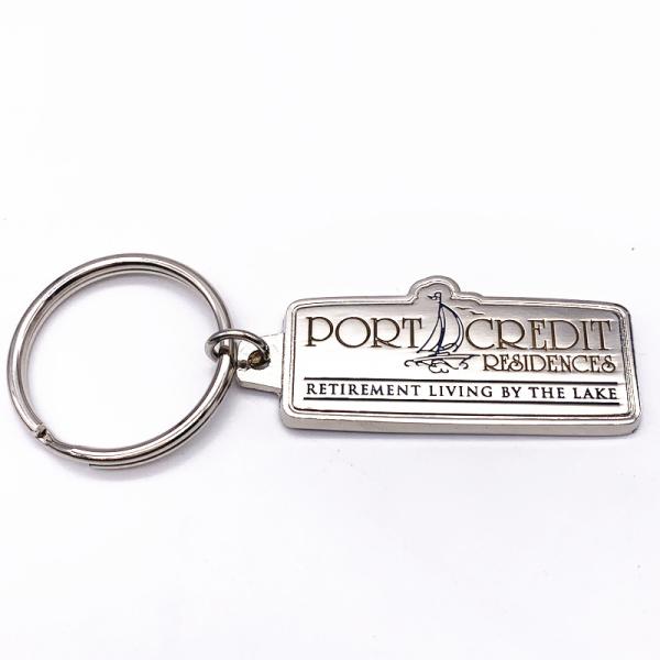 Custom Number Keychains , Gold Silver Antique Nickel Plated Metal Promotional Keychains