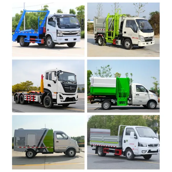 New Shacman HOWO Dongfeng 4X2 6X4 Transfer Refuse Vehicle Rear Side Loader Swing Arm Hook Lift Hooklift Waste Compactor Garbage Collection Truck