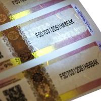 A etiqueta impermeável de Microtext das etiquetas da etiqueta da segurança do inclinação do arco-íris etiqueta o CE