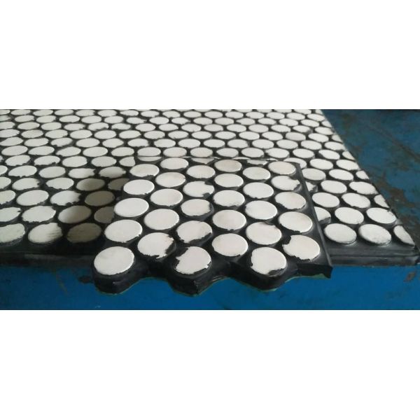 CN подпер цилиндра вкладыша глинозема подкладку керамического шестиугольную резиновую керамическую