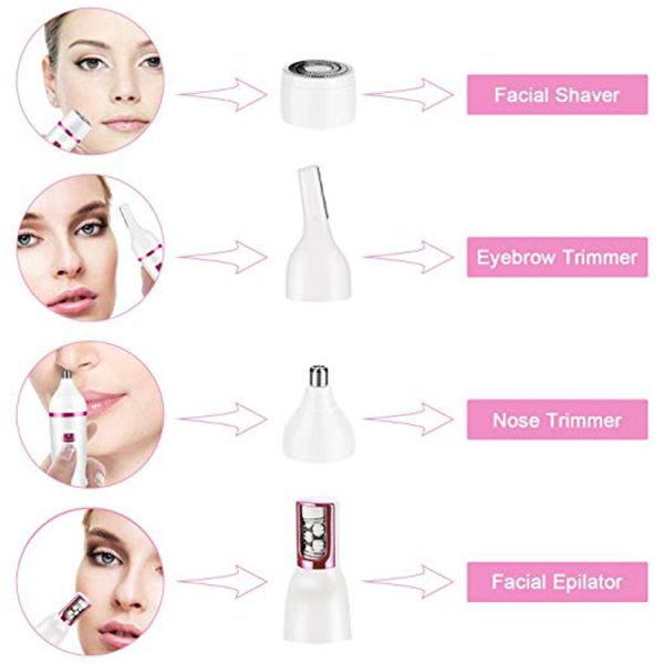 7 в 1 женские средства личной гигиены Электрический маникюрный набор Брау носовой триммер женский комплект ухода