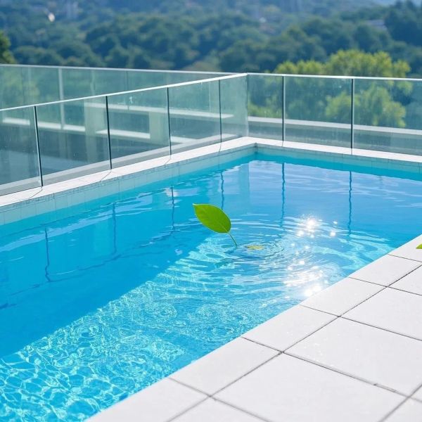 Tempered Safety Glass Partition For Swimming Pools Customized Options Available