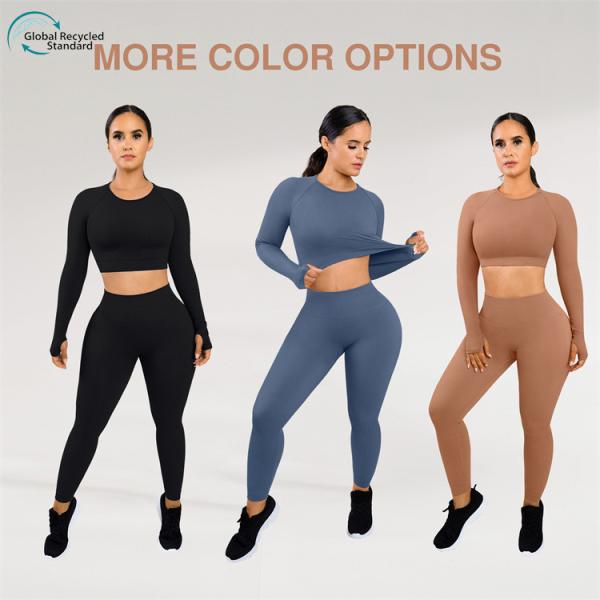 Eco-Friendly Sportswear Set Airwear Gym Wear Yoga Wear with High Waist Leggings and Bra