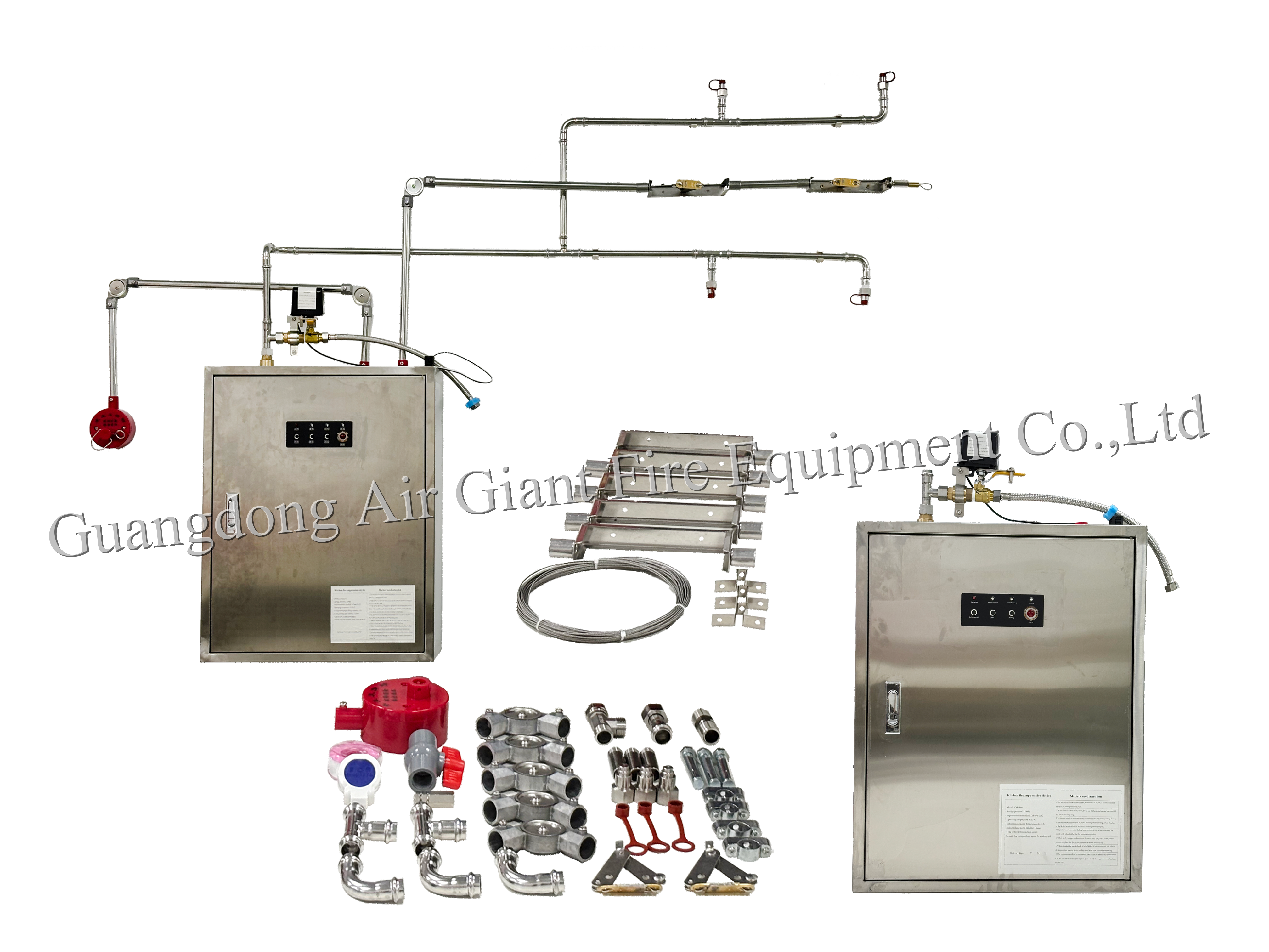 Système automatique d'extinction des incendies chimiques